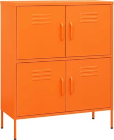 vidaXL narancssárga acél tárolószekrény 80 x 35 x 101,5 cm