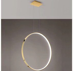 Thoro TH.248 - LED Csillár zsinóron RIO LED/50W/230V CRI90 3000K átm. 78 cm arany