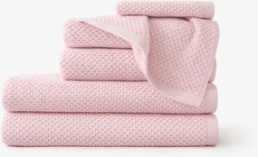 Goldea pamut frotír törölköző / fürdőlepedő micro pure - pasztell rózsaszín 70 x 140 cm
