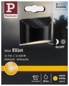 Paulmann 94233 - LED/0,05W IP44 Napelemes fali lámpa ELLIOT 1,2V