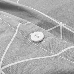 EMI Alya grey pamut ágyneműhuzat, A standard egyszemélyes ágy szett tartalma: 1x 140x200 + 1x 70x90