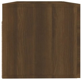 barna tölgy színű szerelt fa faliszekrény 100 x 36,5 x 35 cm