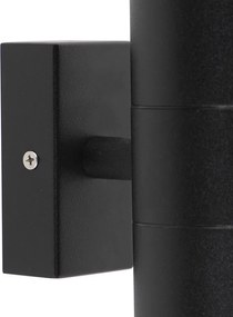 Okos kültéri fali lámpa fekete IP44 2 WiFi GU10-zel - Duo