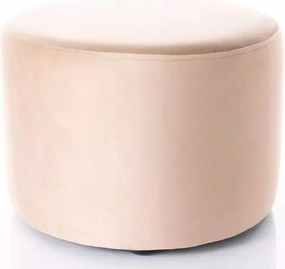 Puff velúr bézs kárpitozott ülőfelület előszoba lábtartó Doti A