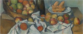 Kép - Paul Cezanne, The Basket of Apples, reprodukciók (120x50 cm)