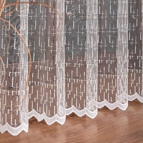 Függöny méteráru 280cm hálós hímzett mintás finom hímzés 0,5m esőkabát