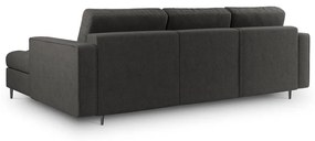Santo sötétszürke kinyitható sarokkanapé, jobb oldali - Milo Casa