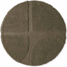Khaki kézi szövésű kerek szőnyeg ø 160 cm Lambeth Jasper – Ted Baker