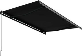 Antracitszürke kézzel behúzható napellenző 450 x 300 cm
