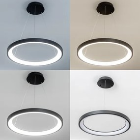 Brilagi - FALCON SLIM LED, dimmelhető kábeles függeszték LED/42W/230V, átm. 50 cm, fekete, távirányítóval