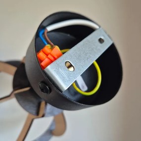 Felületre szerelhető csillár LANDO 1xE27/15W/230V tölgy