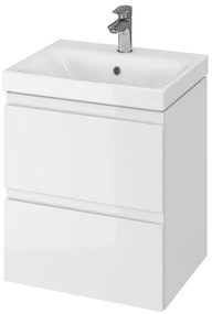 Cersanit - SET szekrény + mosdó, fehér fényű, Moduo 50, S801-230-DSM