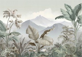 Fotótapéta Hégység Dzsungel Természet Hálószoba Nappali Tapéta Gyapjúszálas 150x105