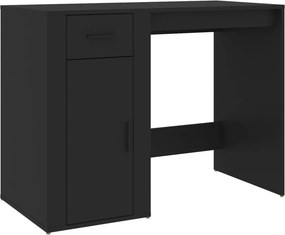 vidaXL fekete szerelt fa íróasztal 100 x 49 x 75 cm