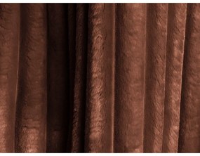 Terrakotta színű kordbársony kinyitható-tárolóhelyes kanapé 266 cm Kini – Makamii