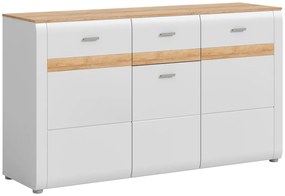 Ashton 3 ajtós komód hamuszürke 150 cm