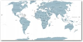 Fotótapéta üvegfalra Politikai térkép 140x70