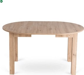 szett étkezőasztal HARRY 102-142 cm artisan tölgy és 6 szék FREDY szürke