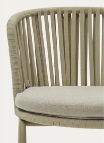 Bézs fém kerti szék Saconca – Kave Home