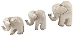 GAYAH fehér elefánt szobor M