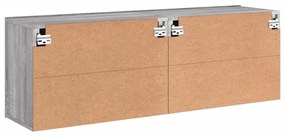2 db szürke sonoma színű fali TV-szekrény 60 x 30 x 41cm