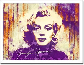 Poszterek keretben 40x30 Marilyn Monroe Lila