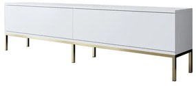 TV szekrény Lord - White, Gold
