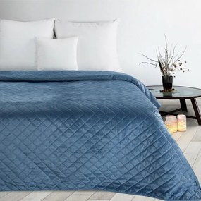 Luiz5 bársony ágytakaró Kék 170x210 cm