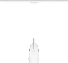 RENDL BELLINI háromáramkörös sínre fehér átlátszó üveg 230V LED E14 15W