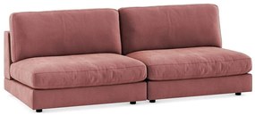 Moduláris kanapé Seattle L107Rózsaszín, 240x110x87cm, Kárpit, Lábak: Műanyag
