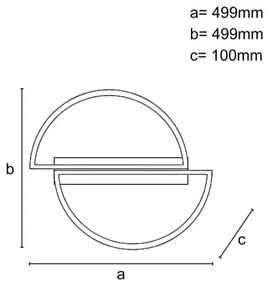LED dimmelhető mennyezeti lámpatest LED/55W/230V 3000-6500K + távirányító