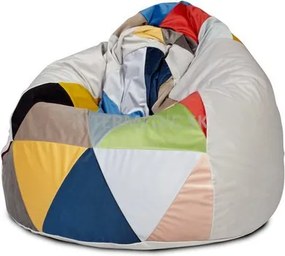 Babzsák Fuzzy mix magic velvet TiaHome - Szürke