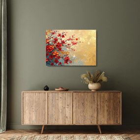 Üveg kép - Virágzó fa (70x50 cm)