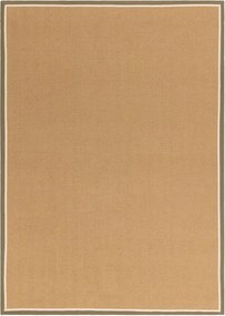 Khaki-natúr színű kétoldalas-kézi szövésű juta szőnyeg 200x290 cm Bordo Herringbone Khaki – Asiatic Carpets