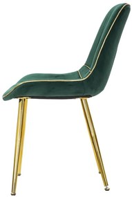 Szék paris verde/arany készlet 2 db 51x59x79cm