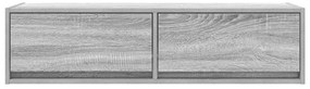 TV Szekrény Szürke Sonoma 100x31x25,5 cm Szerelt Fa