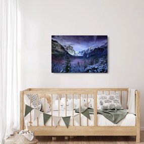 Téli hegyi tájkép (90x60 cm)