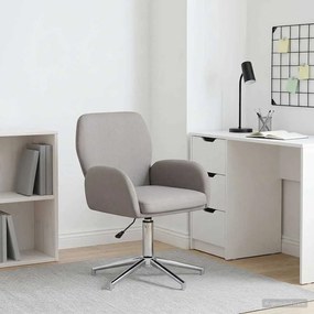 vidaXL forgatható íróasztali szék 54 x 58 x 90 cm Tópszínű Szövet