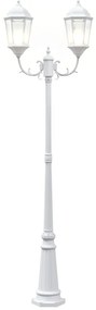 Kertvilágító 2-Lámpás E27 Fehér 235 cm Alumínium