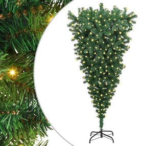 Felfordított Műfenyő Előre Bekapcsolt Karácsonyfa 180 x 90 cm