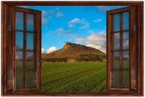 Poszterek 120x80 Hegy a mező mögött