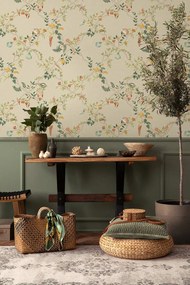 Holden Decor Wanderlust Marina bézs-korall kagylós vlies tapéta – 92072