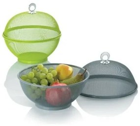 Kela COMO gyümölcsöskosár fedéllel, 26,5 cm, szürke