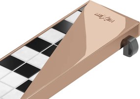 Mexen M13 fedőlap 2 az 1-ben vonalmenti lefolyóhoz 80 cm, rózsaarany - 1619080