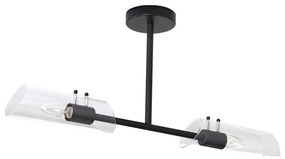 Rabalux 75028 - Fürdőszobai csillár rúdon TEODORO 2xE14/12W/230V IP44 fekete 75028