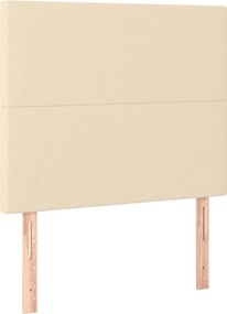 krémszínű szövet fejtámla 90x5x118/128 cm
