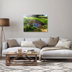 Kép - Hobbitfalva (üvegen) (70x50 cm)