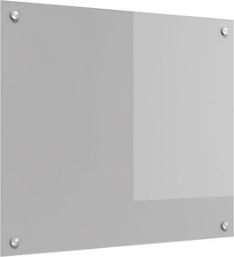 vidaXL Konyhai splashback Világosszürke 70 x 60 cm edzett üveg