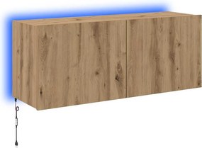 vidaXL TV Fali Szekrény Artisan tölgy 100 x 35 x 41 cm Faanyag