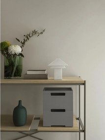 Fehér LED dimmelhető asztali lámpa fém búrával (magasság 33,5 cm) Sanaka – Blomus